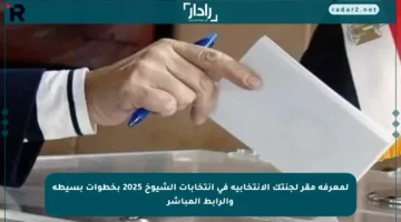 لمعرفة مقر لجنتك الانتخابية في انتخابات الشيوخ 2025 بخطوات بسيطة والرابط المباشر